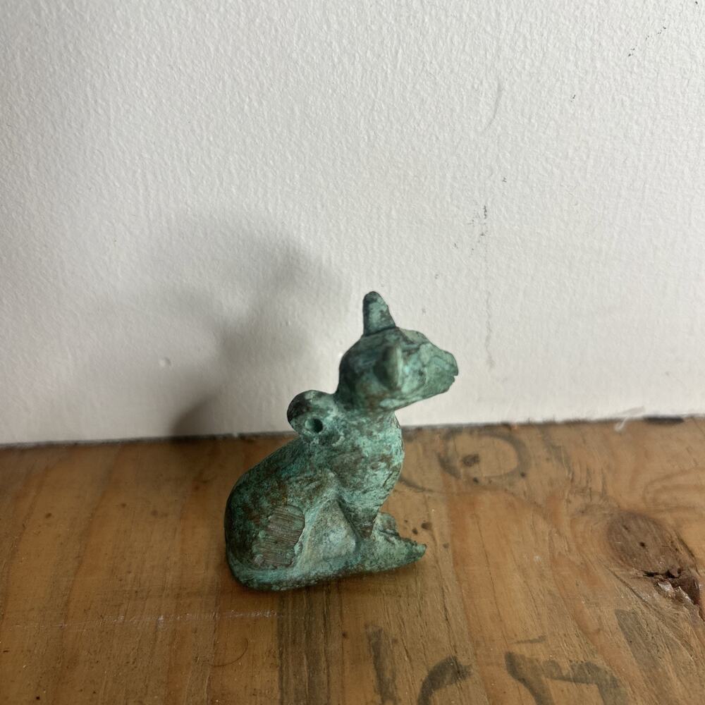 BRONZE RARE ANCIENT EGYPTIAN ANTIQUE Bastet Cat Bast Egyptian Pharaonic